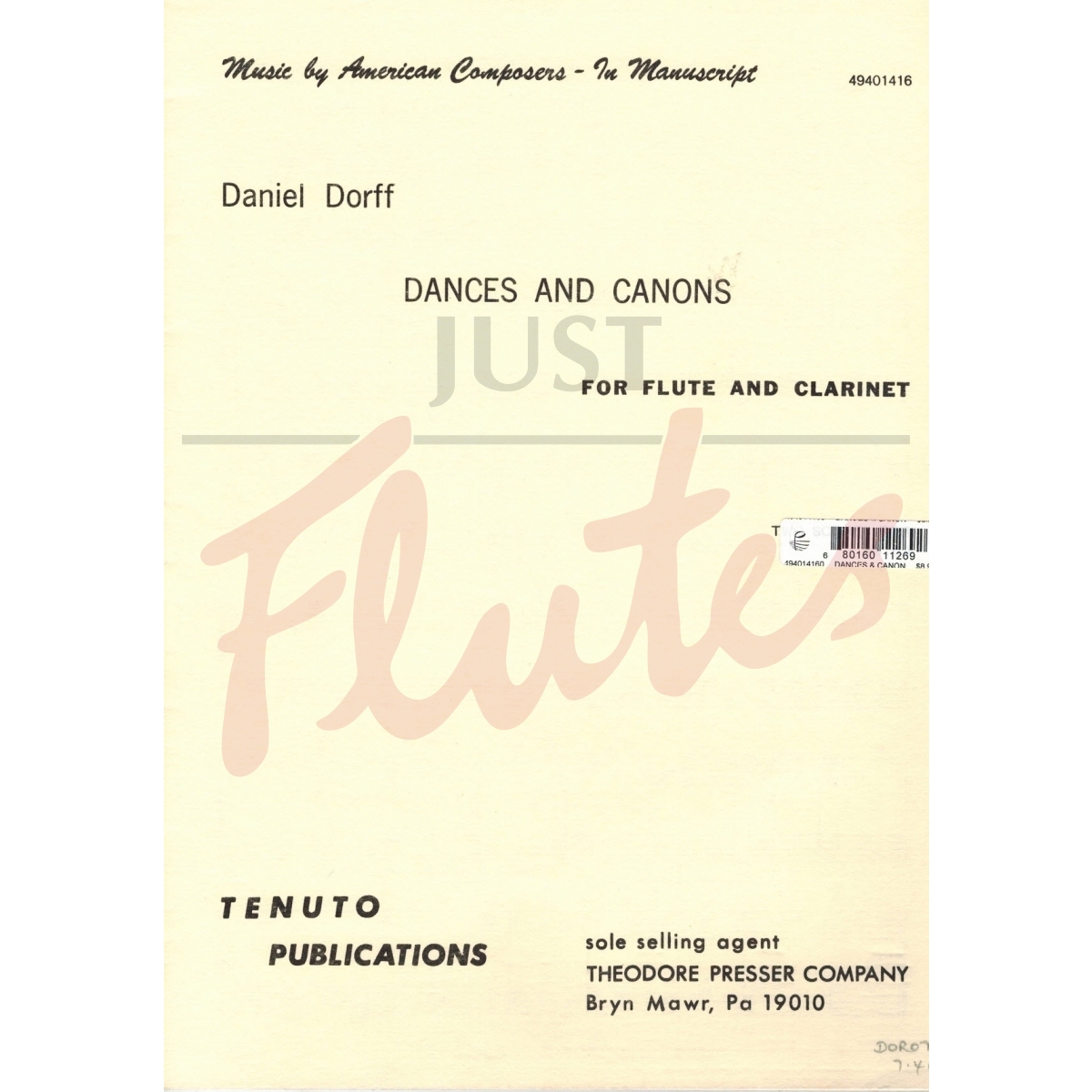 Dances and Canons for Flute and Clarinet